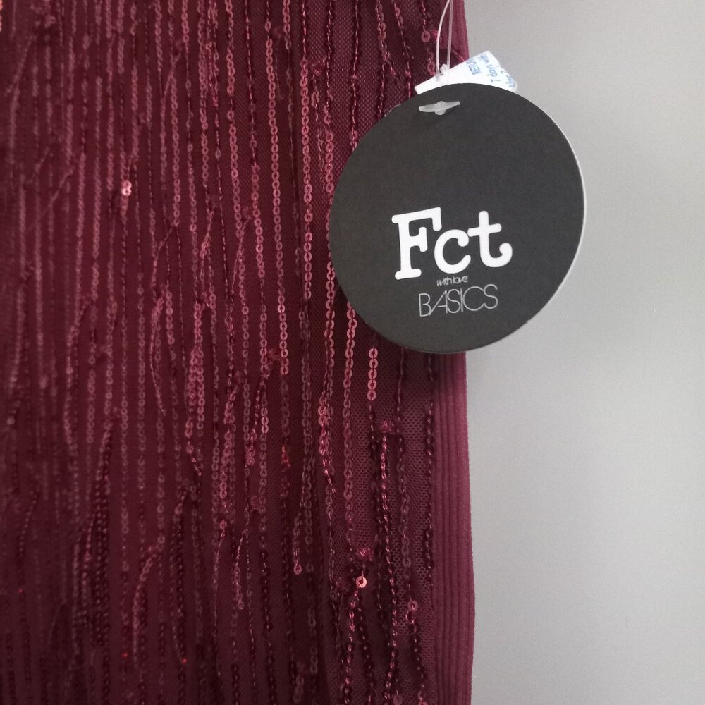 Burgundy dazzle dress